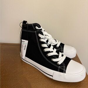 Maurices Black and White Sneakers